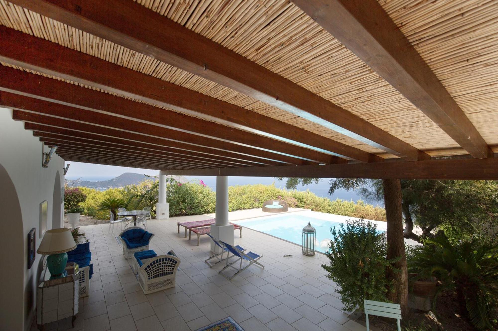 Sealight Villa Lipari - Vista E Piscina Buitenkant foto